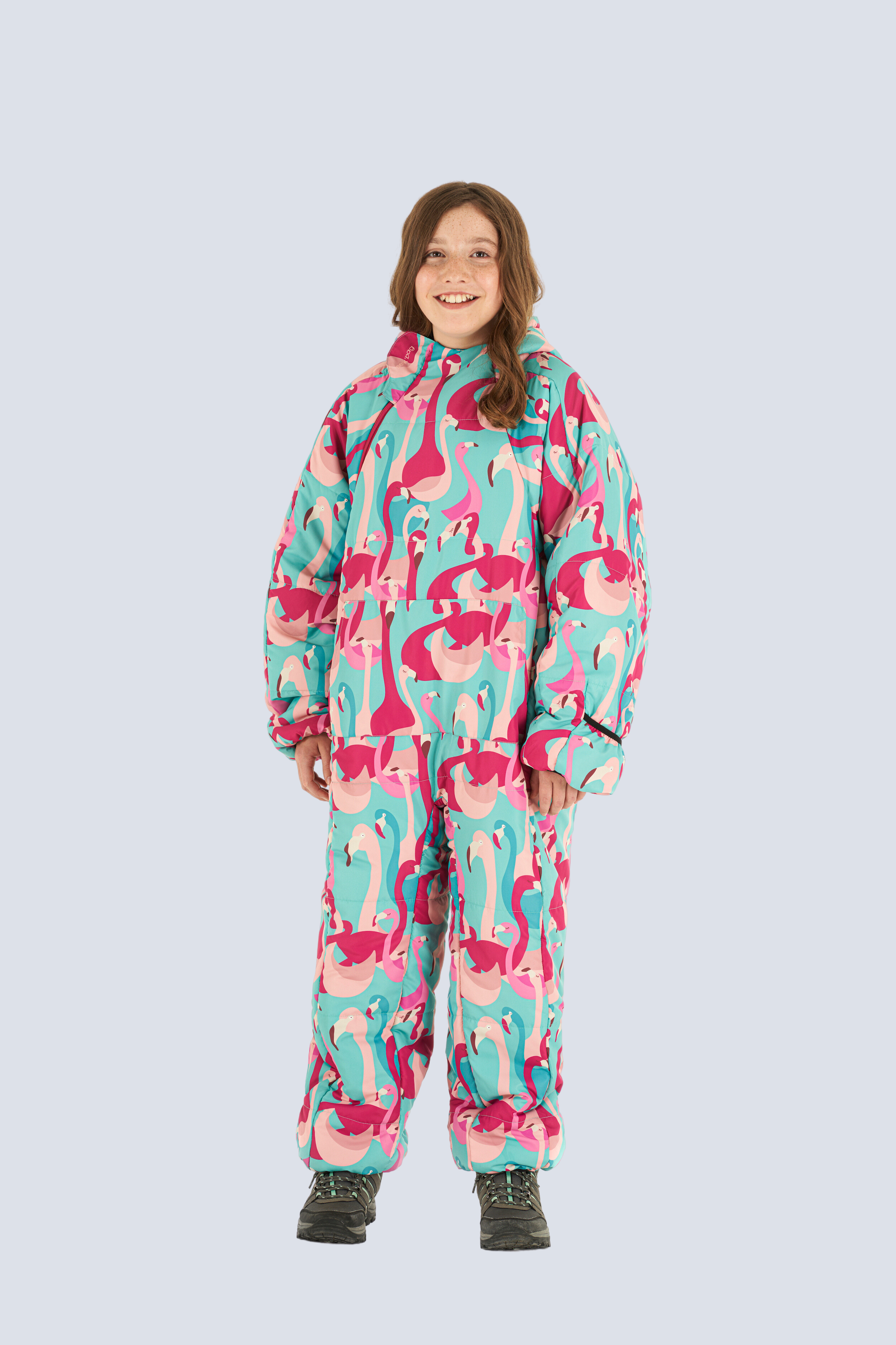Kids Recycled Flamingo - Selk'bag - The Original Wearable Sleeping Bag