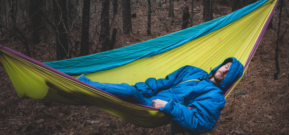 selkbag, sleeping bag, camping, wearable suit, hammock