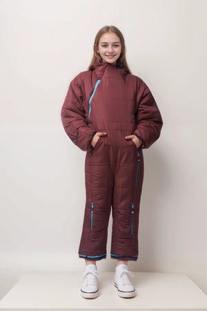 Kids - Burgundy - Selk'bag - The Original Wearable Sleeping Bag