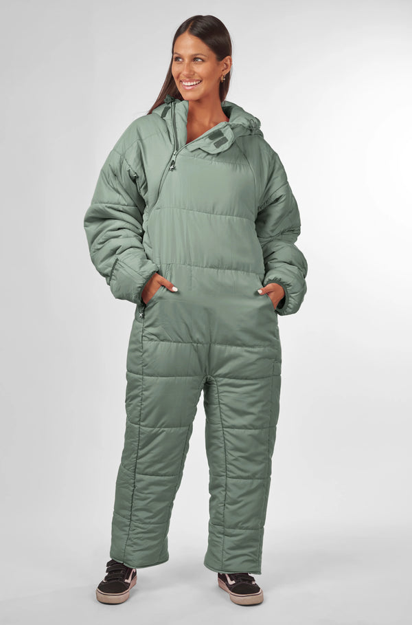 Selk'bag Lite Wearable Sleeping Bag - Outdoor and Indoor Sleeping Bags for Camping, Hiking, Travel, and Backpacking w/ Stuff Sack - Lightweight Sleeping Bag Suit - Temp Rating 48-55 degrees F – 100% recycled materials