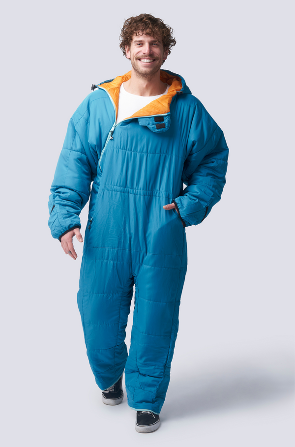 Selk'bag Lite Wearable Sleeping Bag - Outdoor and Indoor Sleeping Bags for Camping, Hiking, Travel, and Backpacking w/ Stuff Sack - Lightweight Sleeping Bag Suit - Temp Rating 48-55 degrees F – 100% recycled materials